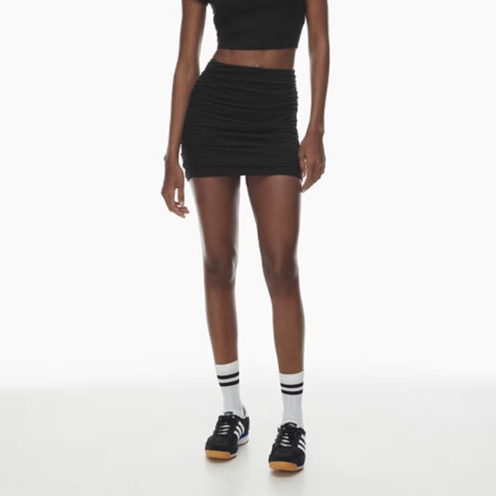 Aritzia Tna Chill Malibu Ruched Mini Skirt - Size XS